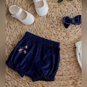Catarina Bami toddler hand embroidered bloomer diaper cover shorts